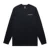 Mens Navy Long Sleeve Tee 100% Cotton